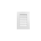 Ekena Millwork Vertical Surface Mount PVC Gable Vent: Functional, w/ 3-1/2"W x 1"P Standard Frame, 16"W x 22"H GVPVE16X2201SF - alternate 1